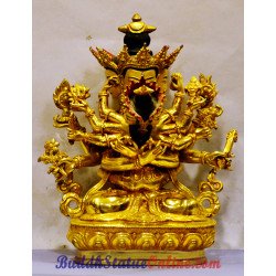 Guhyasamaja Full Gold Statue